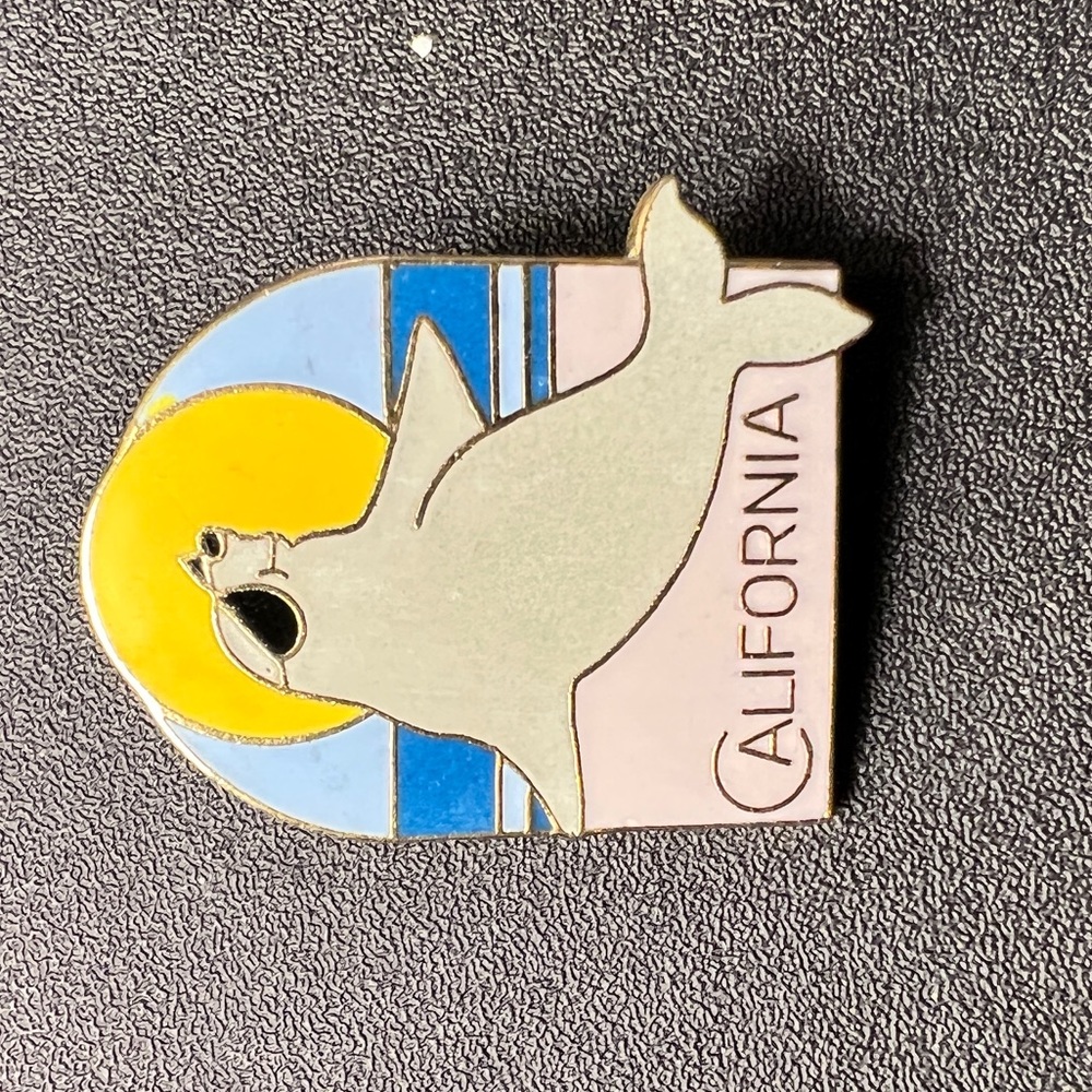 California Sea lion Metal Pin
